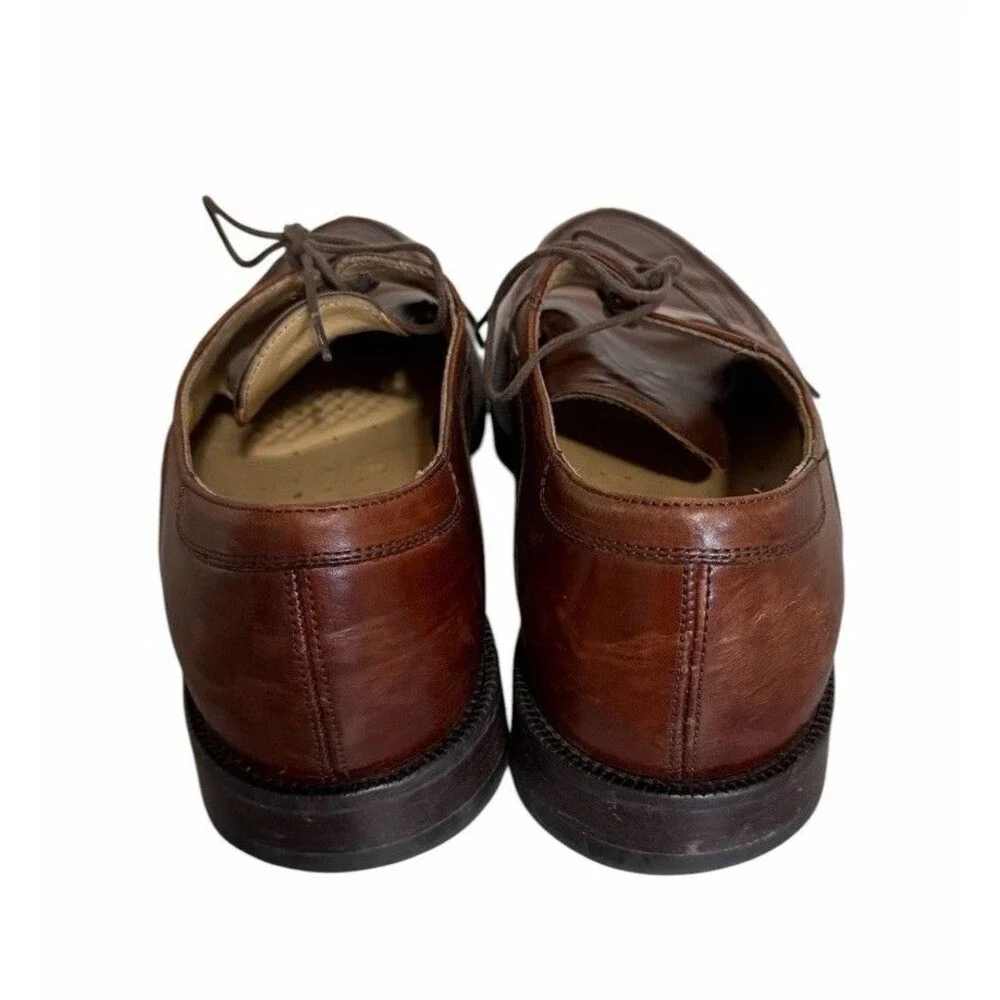 Johnston & Murphy Mens Brown Signature Series Oxford Business Office Shoes Sz 8M